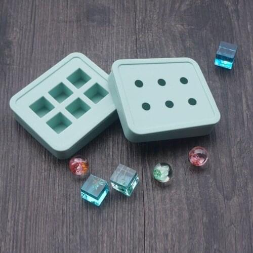 1 Piece Silicone Mould DIY Resin Necklace Pendant Casting Mold Round Rectangle Jewelry Craft Tools