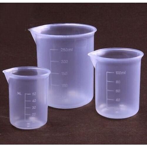 100ml Plastic Polypropylene PP Measuring Beaker Laboratory Kitchen With Spout
