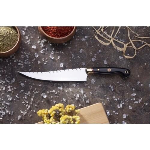 100% Handmade SteakHouse Chef Show Knife - Made in Turkiye Surmene