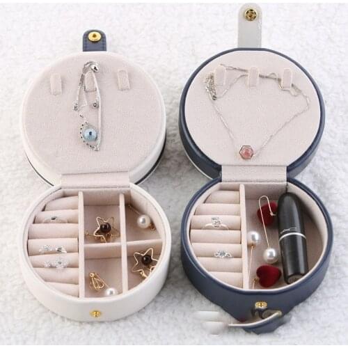 11*11*5.8cm Jewlery Box Three-Layer Portable Jewelry Box Earrings Ear Stud Ear Stud Storage Box