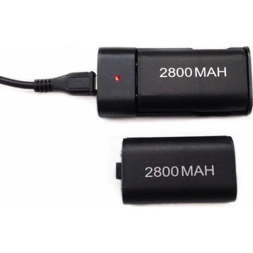 2xRechargeable 2800mAh Batteries Pack Charging Battery Station Dock USB Charger Cable for Microsoft Xbox One Wireless Controller