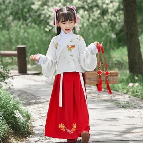 2020 Children Hanfu Costume Women Ancient costume Childrens hanfu chinese Skirt Girls hanfu Children Performance Stage Hanfu
