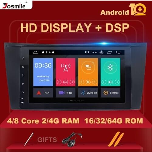 2Din DSP 4G RAM Android 10 Car radio For Mercedes Benz E-class W211 E200 E220 E300 E350 E240 E270 CLS CLASS W219 RDS Wifi OBD2