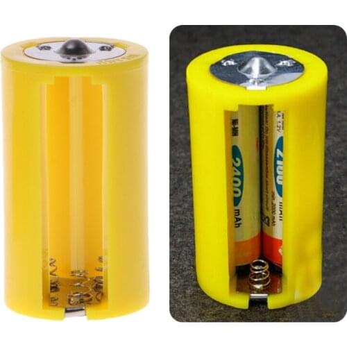 4PCS 3 AA To D Size Battery Holder Converter Adapter Switcher Plastic Case Box Dropshipping