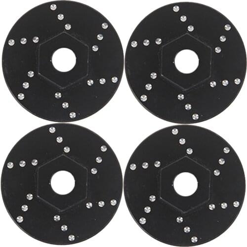 4pcs Metal Simulated Wheel Hub Brake Disc Pad for WPL B14 B24 C14 C24 1/16 RC Crawlers, 30mm