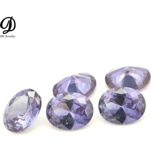 50PCS/Lot 45# Oval 10X8MM Synthetic Corundum For Jewelry Making