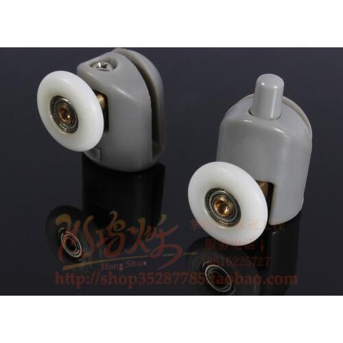 8pcs Shower Door Roller Runners Wheels Plastic Pulley 25mm Diameter