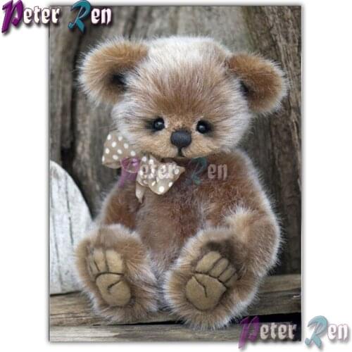 5d animal Diamond of rhinestones Embroider cute puppet bear DIY Square/round Mosaic full Cross Stitch Childrens holiday gifts