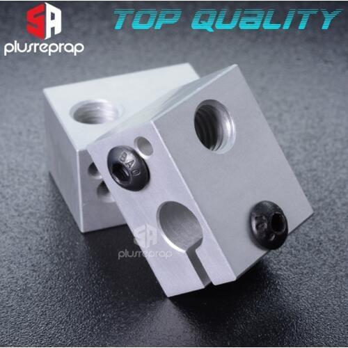 High quality V6 Aluminium Heating Block MK8 Hot End 20*16*12 mm Reprap 3D Printer Reprap Metal