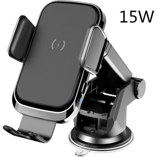 Car phone holder 15W fast charging smart wireless charger for Samsung S10 Note 9 10 iphone 8Plus 12/12Pro 11 X XR Huawei Mate30