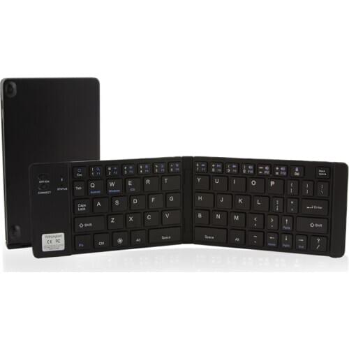 Bluetooth Wireless Computer Keyboard Mini Small Ultra Slim Thin Folding Keybord Portable BT Keypad For iPad Apple Phone Tablet