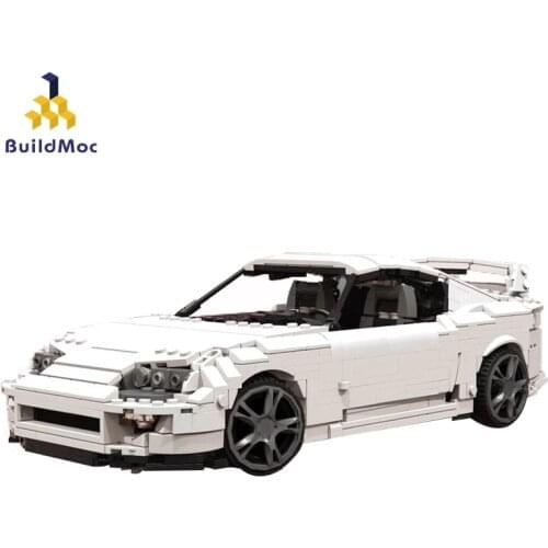 Buildmoc Creator Expert Technical Car MOC-31841 Toyo Supra Road Vehiles Speed Champion City Racer Building Blocks Toys Kid Gift