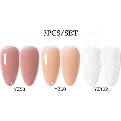 Clou Beaute 3pcs Nail Art Gel Nail Polish Semi Permanent Base Top Remover Hot Selling Color Manicure Soak Off Varnish Gel Polish