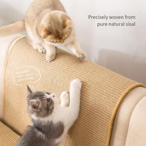 Cat Scratcher Anti-Scratch Sofa Protection Sisal Mat Large Claw Sharpener Scratch-Resistant No-Dust Cat Litter Cat Supplies