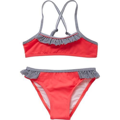 Girls Swim Two-piece Suits Bikinis Girl Bikini Set Swimsuit Children Swimwear Kids Bathing Suit Girl Beachwear Biquini Infantil