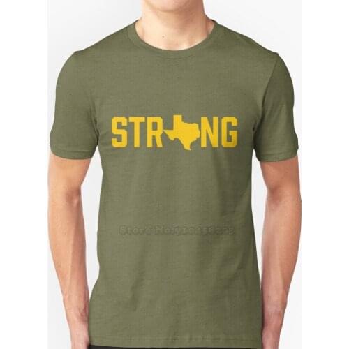 Texas State Strong Baylor Yellow Funny Printed Men T Shirt Summer Style Hip Hop Casual T Shirt Workout Gym Bodybuilding Texas