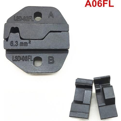 Crimping die sets A06FL for crimping flag terminals connector 6AWG 6.3mm2
