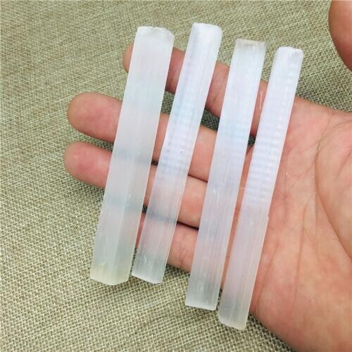 9.5-10cm Natural Selenite Quartz Crystal Sticks Quartz Crystal Chips Natural Stones and Minerals Specimen For Air Cleanning