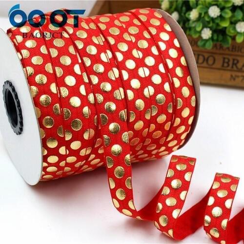 OOOT BAORJCT,176086, 5/8'' 16MM Bronzing elasticity Ribbon , 10 yards DIY handmade hair accessories Material , free shipping