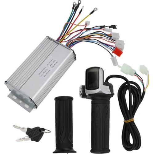 Electric Bicycle Controller Kit E-Bike 48V 1000W Brushless Controller&Digital Display Square Screen Throttle Grip Equipment Set