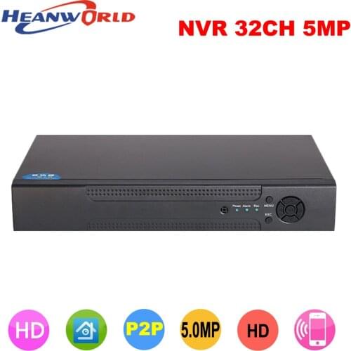 Heanworld 32Channel NVR 25CH 5MP 32CH 1080P Onvif H.265 HD High Definition Full HD 32CH Network Video Recorder support 2HDD