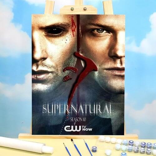 Supernatural Paint By Numbers Package Oil Paints 50*70 Oil Painting Wall Decoration For Handiwork