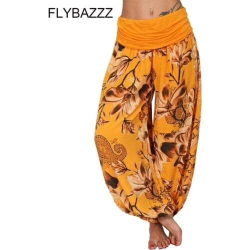 Bohemian Print Loose Womens Pants Men Casual Leggings For Fitness Baggy Aladdin Harem Pants Hippy Trousers Plus Size Yoga Pants