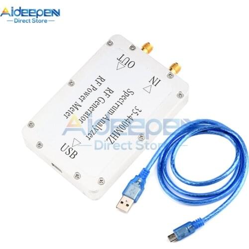 High Quality 35-4400MHz Spectrum Analyzer With Aluminum Alloy Shell Sweep Signal Source Power Meter With USB Interface