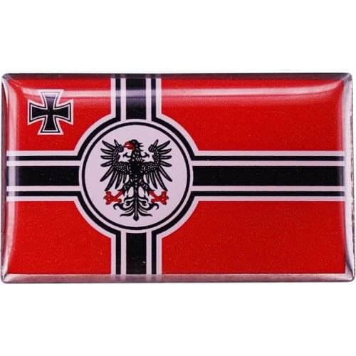 WW2 WW1 German Empire Flag Pin Iron Cross Badge
