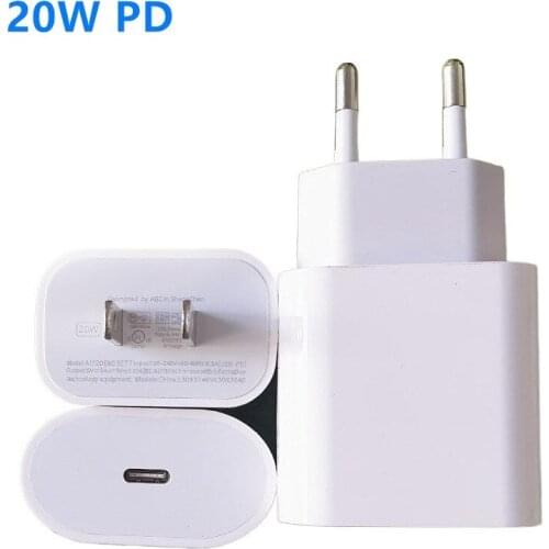 PD 20W USB Type C Charger For iPhone 12 11 Mini X Xs Xr Pro Fast Phone Charge Adapter for Xiaomi mi 11 10 Samsung S21 ultra S21