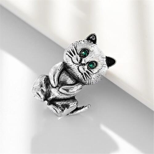 1Pcs/LotTrendy Cute Animal Brooches Cartoon Cat Brooches for Women and Kids Jewelry Birthday Gifts