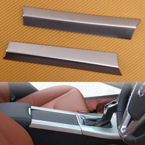 2Pcs Car Console Water Cup Holder Panel Cover Trim Styling Fit for Volvo XC60 V60 S60 2011 2012 2013 2014 2015 2016