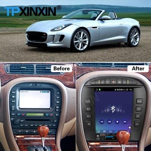 Tesla Screen Android 11 Video Player For Jaguar S-type Stype XJ 2004 2005 2006 2007 2008 2009 Receiver Audio Stereo Head Unit
