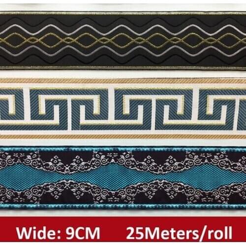 25Meters 9cm Wide Ethnic Jacquard Lace Ribbon Boho Lace Trim DIY Clothes Bag Accessories Embroidered Fabric