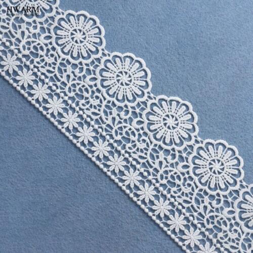 5yard 9cm lace fabric ribbon wedding curtain christmas decoration cloth accessories DIY Spot new elastic milk silk embroidery