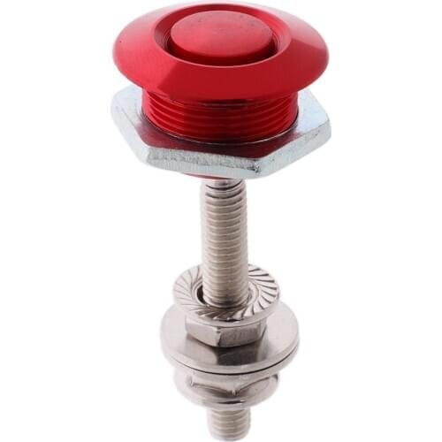 Car Universal Quick Release Latch Low Profile Hood Pins Lock 100mm Black