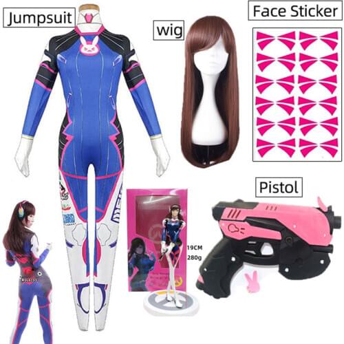 D.Va Cosplay Costume Dva Set Song Hana Siamese Cos Costume Tights Womans Halloween Party Costume Overwatch Dva Cosplay Costume