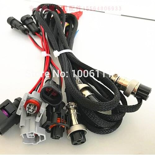 Diesel Common Rail Piezo Injector Connect Wire Plug For High Pressure Common Rail Test Bench For BOSCH DENSO DELPHI SIMENS