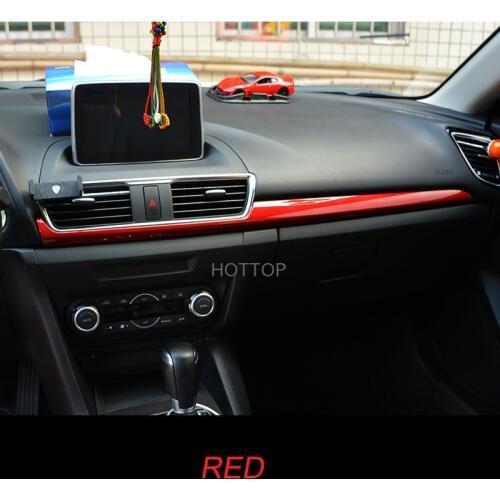 For Mazda 3 Axela 2014 2016 Dashboard Central Control Decoration Air Conditioning Outlet Trim Products Accessory Carbon Fiber