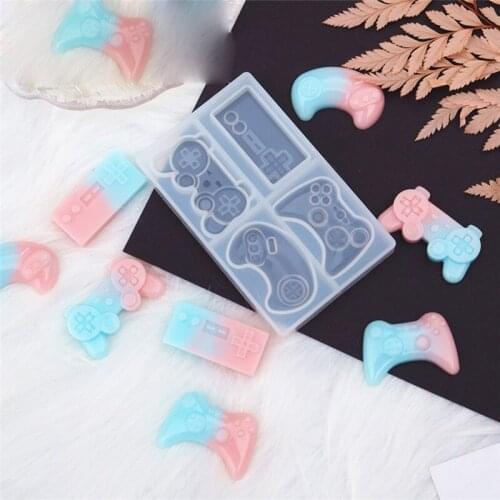 Home Game Controller Resin Mold Video Gamepad Silicone Mold for Candy Chocolate Cupcake Decoration Resin Clay Cake Fondant Mold
