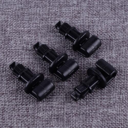 DWCX 4pcs Car Black Sun Shade Hook Clip Plastic 83715-SHJ-A21ZA Fit for Honda Odyssey Sliding Door 2005 2006 2007 2008 2009 2010