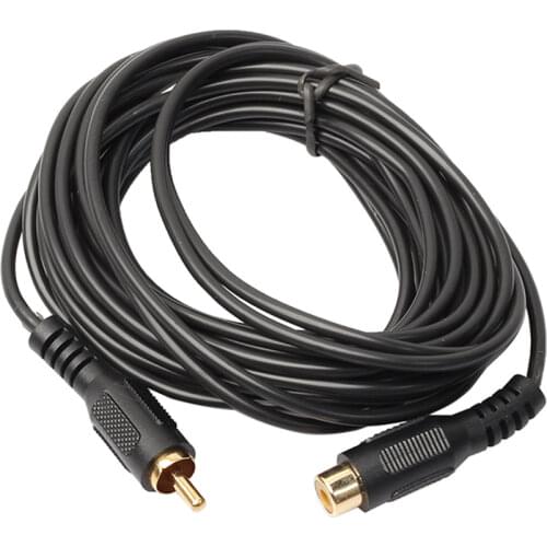 1.8m/4.5m/7.6m RCA Male to Single RCA Female Single Phono RCA Audio Composite Extension Cables Cord Wire Line for DVD Players TV