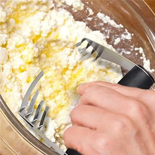 Pastry Cutter Stainless Steel - Professional Baking Dough Blender with Blades