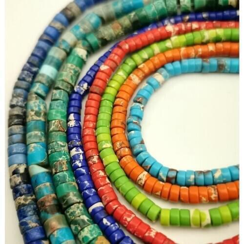 Fashion Round Emperor Stone Loose Beads Imperial Pine Howlite Natural Stone Beads Strand Asingeloo 2 * 4/3 * 6mm