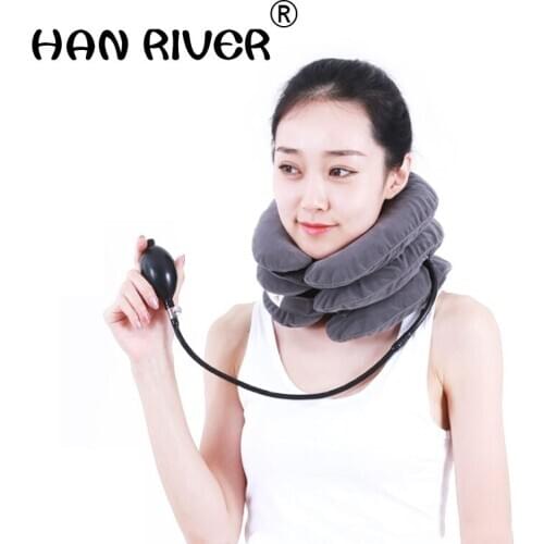 Inflatable Neck Cervical Traction Apparatus Household Correct Neck Collar Physiotherapy Massage Stretch Cervical Spondylosis