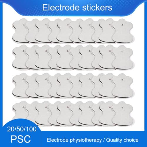 20/50/100pcs Non-woven Pulse Electro Sticker Muscle Stimulator Fabric Therapy Massager Therapeutic Electrode Adhesive Gel Pads