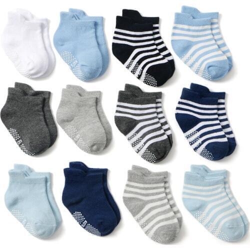 1-3 Years Baby Boys Girls Socks Infant Boy Socks Childrens Socks 12 Pair / Lot