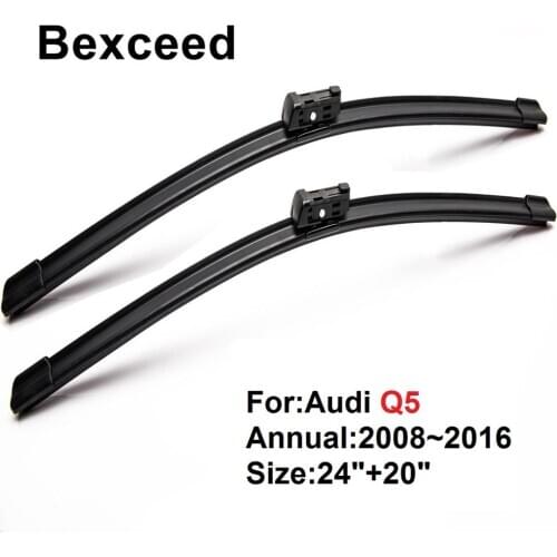 Wiper Blade for Audi Q5 Car Windscreen Bexceed of Windshield 24"+20"2008 2009 2010 2011 2012 2013 2014 2015 2016