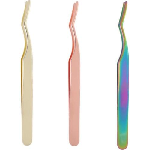 Eyelash Curler Tweezer Clip Clamp Beauty Makeup Tool Cosmetic False Eyelash Applicator Remover Nipper Tweezer Clip Makeup Tool