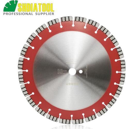 SHDIATOOL 14" Professional Laser welded High Turbo segments Diamond Saw Blade Cutting Reinforced concrete Disc Diamond Wheel
